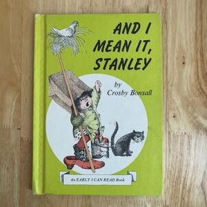 And I Mean It Stanley Early I Can Read Book Crosby Bonsall 1974 VTG Childrens